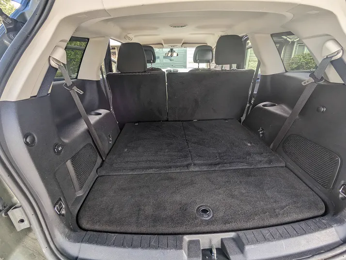 Dodge Journey interior after detailing
